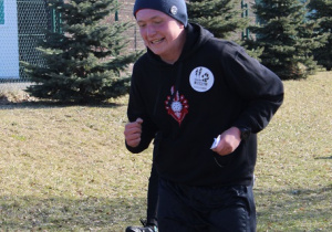 Łukasz Wojtaszek podczas biegu